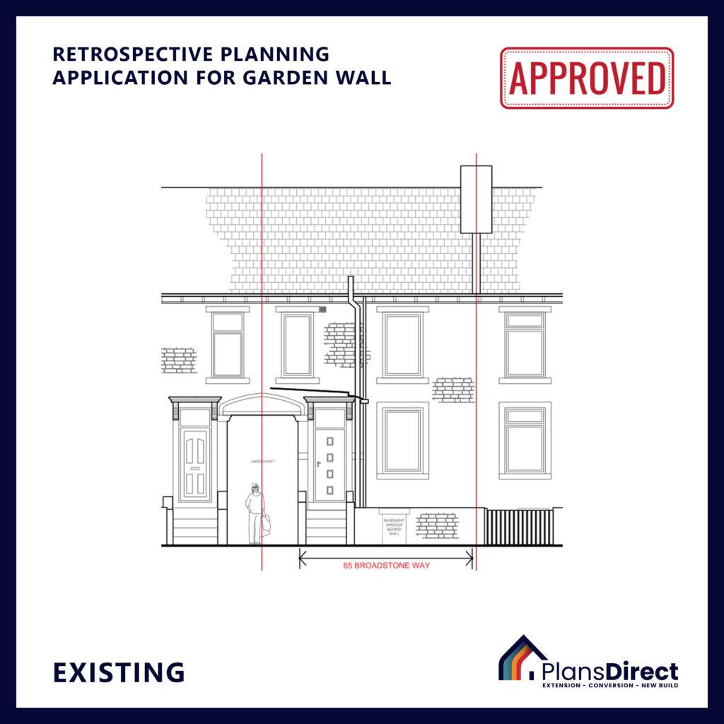 Retrospective Planning Permission for Garden Wall Bradford