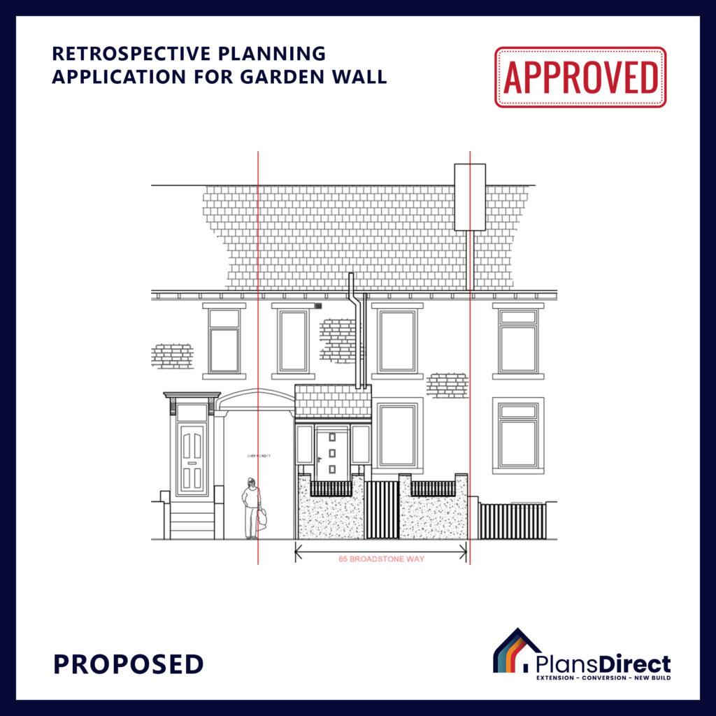 Retrospective Planning Permission for Garden Wall Bradford