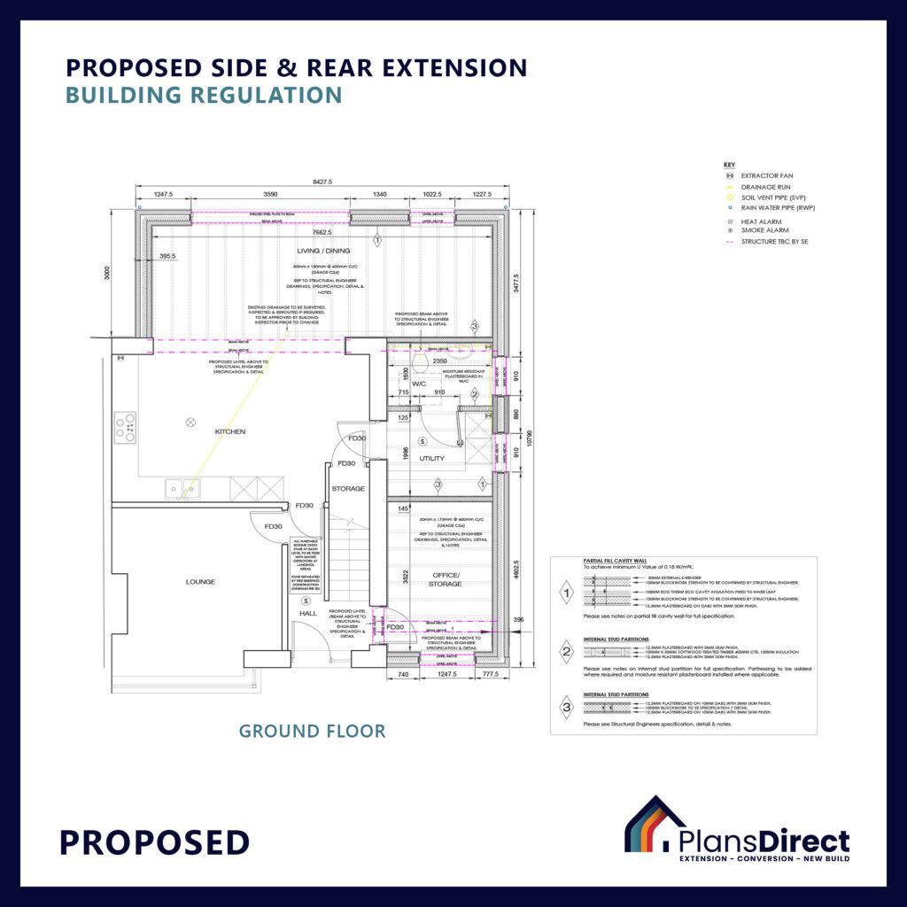 Full Planning & Building Control Package for Double Side & Single Storey Rear Extension