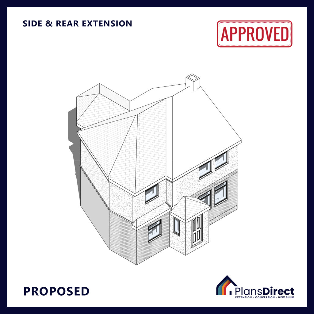 Double Stoery side extension