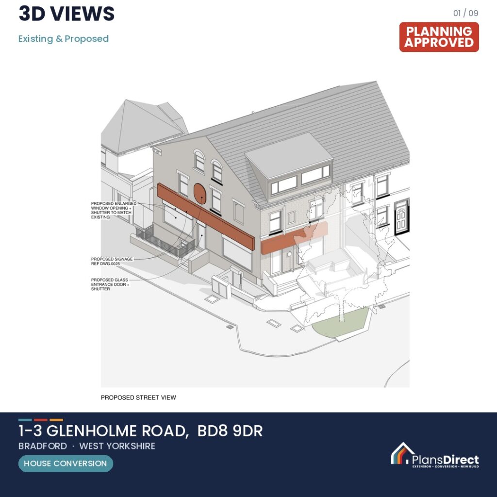 Commercial Conversion, 1-3 Glenholme Road, Bradford